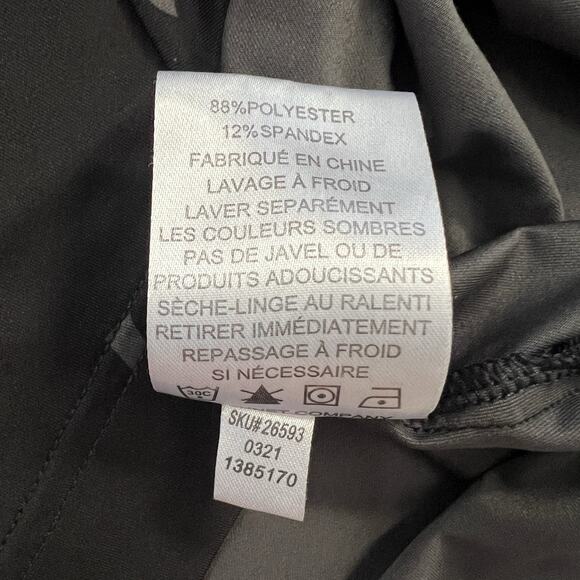 Footjoy Men Black Gray Floral Camo Print Stretch Golf Short Sleeve Polo Shirt L - Picture 7 of 9